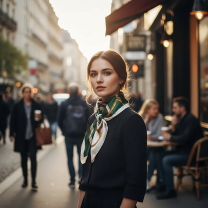 Neckerchief Female Luxury Square Scarf for Women Silk Feeling Shawl Satin Hijab Fashion Wraps Hair Bands Ribbon Headband Bandann